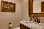 Half bathroom off of living area